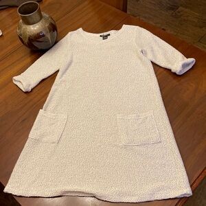 𝅺ROBERT Louis Dress Oatmeal Weave 94% Cotton Sz S